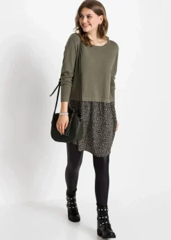 Feinstrickpullover mit Rockansatz