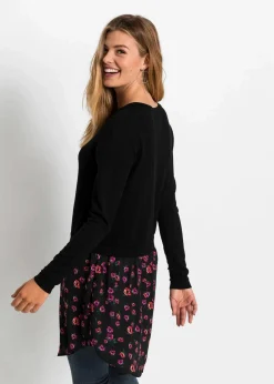 Feinstrickpullover mit Rockansatz