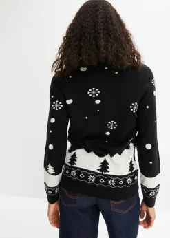 Feinstrickpullover mit Rundhalsausschnitt