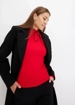 Feinstrickpullover mit Schleifendetail