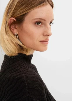 Feinstrickpullover mit Struktur