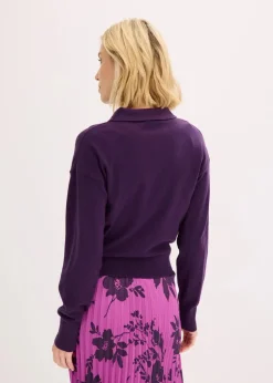 Feinstrickpullover mit Viskose