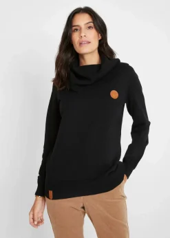 Feinstrickpullover mit weitem Kragen