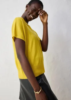 Feinstrickpullover mit Wollanteil und Polokragen