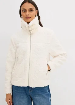 Fellimitat-Jacke aus Teddyfleece