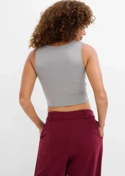 Figurbetontes Cropped Top, Doppelpack (2-tlg. Set)