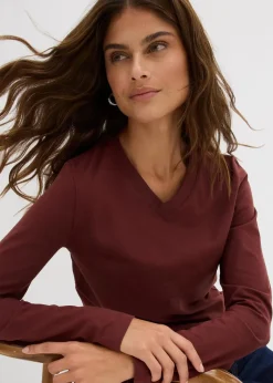 Figurbetontes Langarmshirt