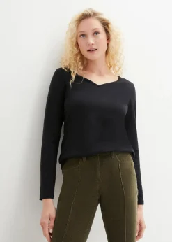 Figurbetontes Langarmshirt (2er Pack)