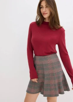 Figurbetontes Rippshirt