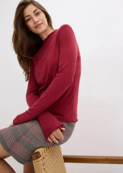 Figurbetontes Rippshirt