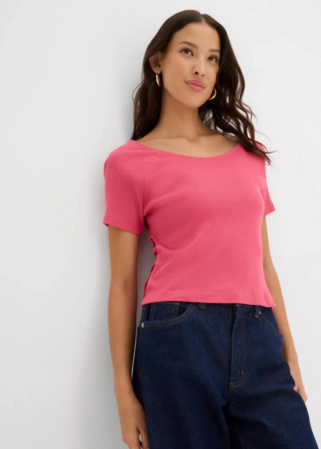 Figurbetontes T-Shirt aus reiner Bio-Baumwolle