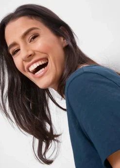 Flammgarn-Shirt aus Bio-Baumwolle, kurzarm