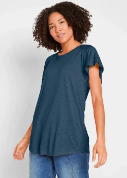 Flammgarn-Shirt mit Flügelärmeln