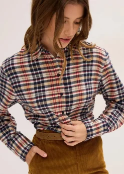 Flanell-Hemd aus reiner Baumwolle