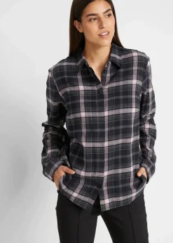 Flanellhemd aus reiner Baumwolle