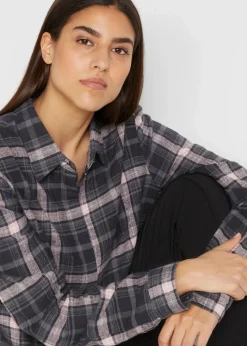 Flanellhemd aus reiner Baumwolle