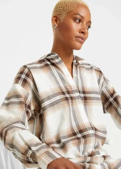 Flanellhemd aus reiner Baumwolle