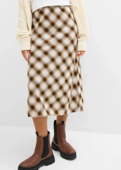 Flanell-Midirock aus reiner Baumwolle