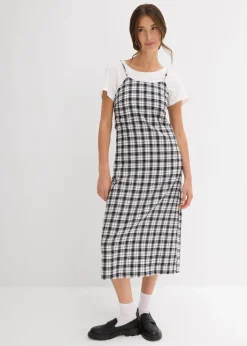 Flanell-Trägerkleid aus reiner Baumwolle