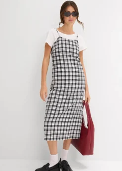 Flanell-Trägerkleid aus reiner Baumwolle