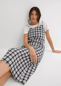 Flanell-Trägerkleid aus reiner Baumwolle