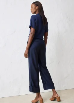 Flared Hose mit Wollanteil