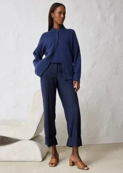 Flared Hose mit Wollanteil