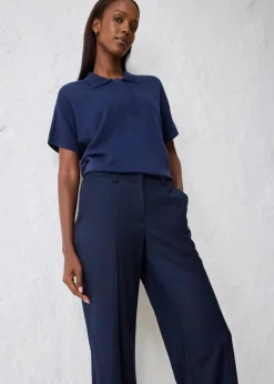 Flared Hose mit Wollanteil