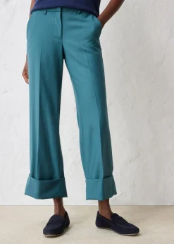 Flared Hose mit Wollanteil