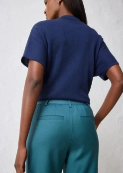 Flared Hose mit Wollanteil