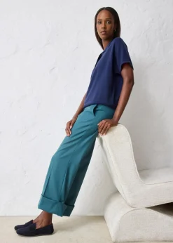 Flared Hose mit Wollanteil