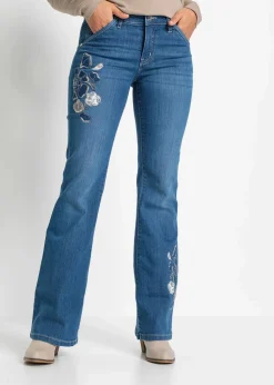 Flared Jeans Mid Waist, Stretch
