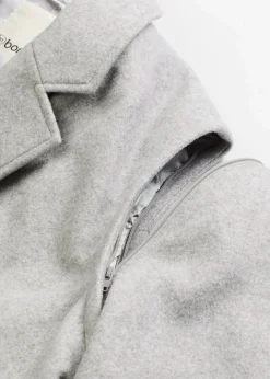 Flauschmantel mit abnehmbaren Ärmeln