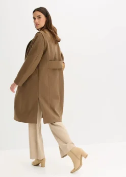 Flauschmantel mit abnehmbaren Ärmeln