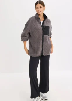 Funktions-Fleece Sportjacke, oversized