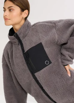 Funktions-Fleece Sportjacke, oversized