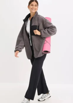 Funktions-Fleece Sportjacke, oversized