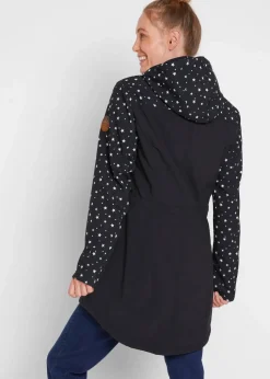 Funktions-Softshell-Parka mit Kuschelfleece