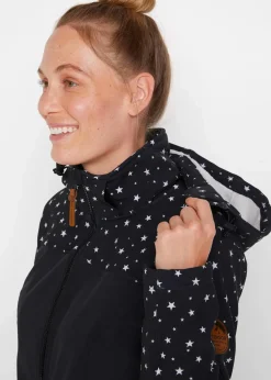 Funktions-Softshell-Parka mit Kuschelfleece