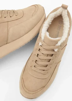 Gefütterte Plateau-Sneaker