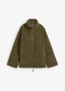 Gefütterte Teddy-Fleece Jacke