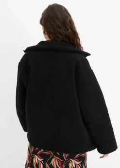 Gefütterte Teddy-Fleece Jacke