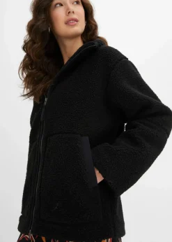 Gefütterte Teddy-Fleece Jacke