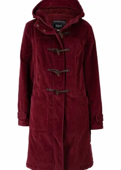 Gefütterter Cord-Dufflecoat