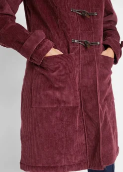Gefütterter Cord-Dufflecoat