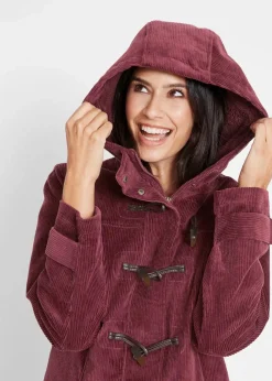 Gefütterter Cord-Dufflecoat