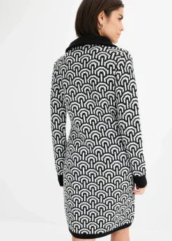 gemustertes Strickkleid