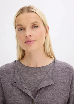 Gerippte Feinstrickjacke