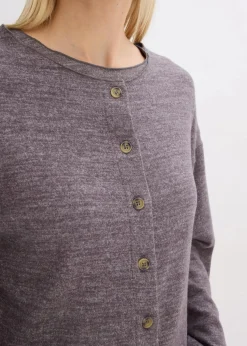 Gerippte Feinstrickjacke