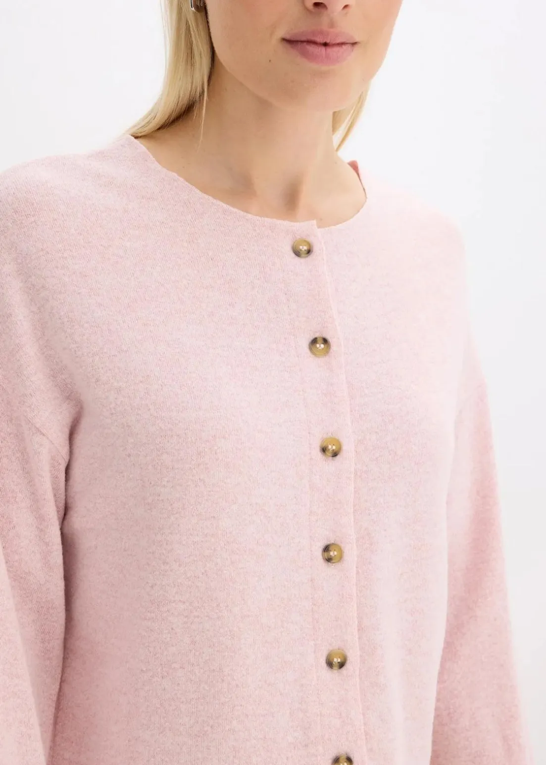 Gerippte Feinstrickjacke